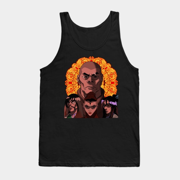 The Red Lotus Tank Top by Art by Some Beach